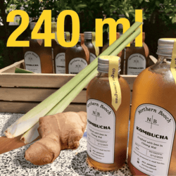 Organic Ginger Lemongrass Kombucha 240ml